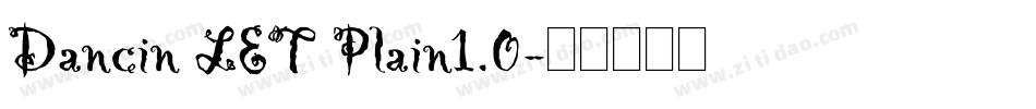 Dancin LET Plain1.0字体转换